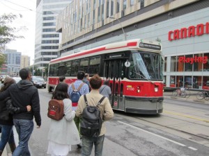 Tram in Downtown Toronto