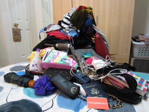 Pile of Stuff That Needs to Be Packed in a Carry On