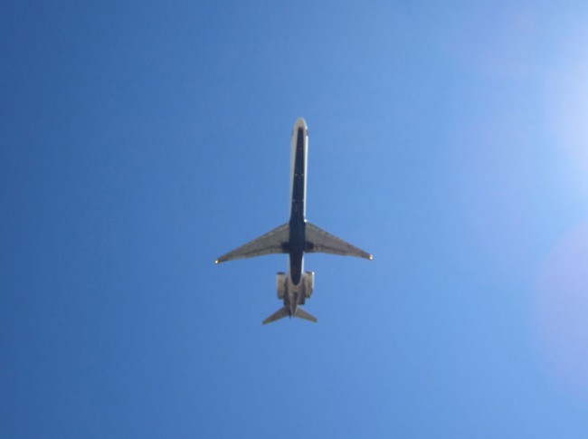 Underbelly of Plane