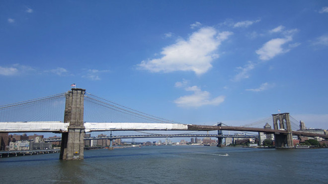 Brooklyn Bridge from the South Street Seaport