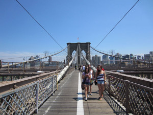 Others Walking on the Brooklyn Bridge
