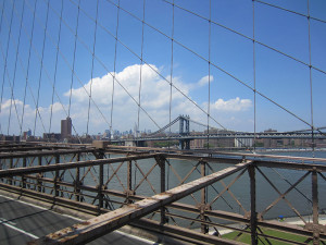 View of Uptown from the Brooklyn Bridge