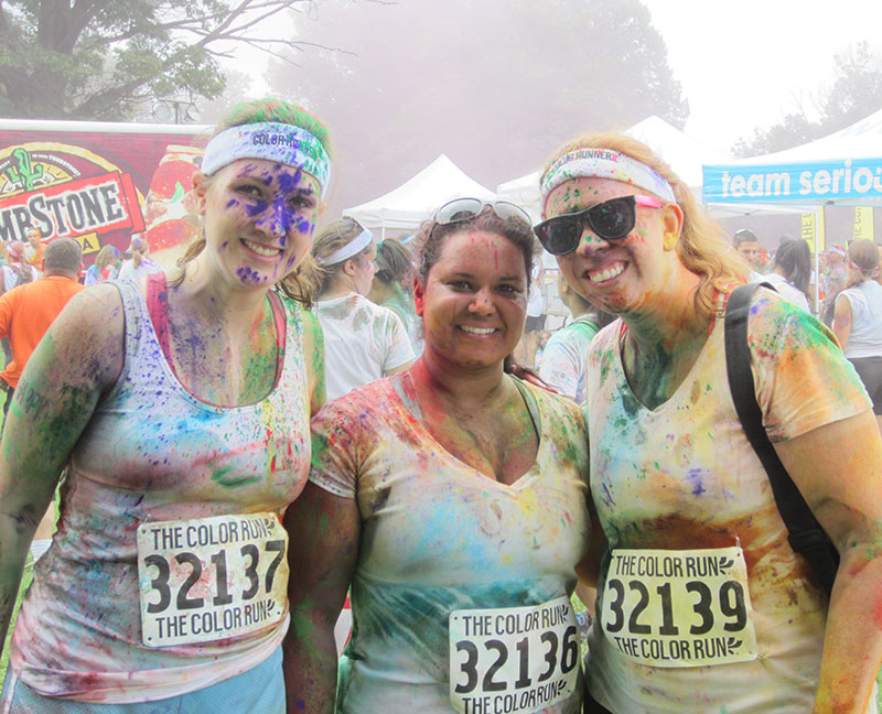 Smiling for the Camera Post Color Run