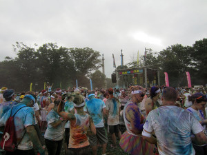 Post-Color Run Color Throw