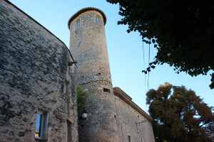 Exterior of Goult castle in France