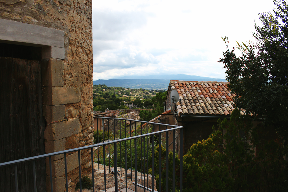 View of Provence region from Goult Castle