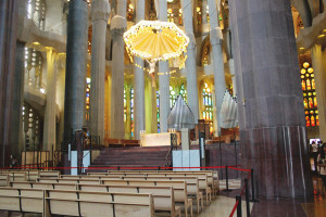View of Sagrada Familia Altar