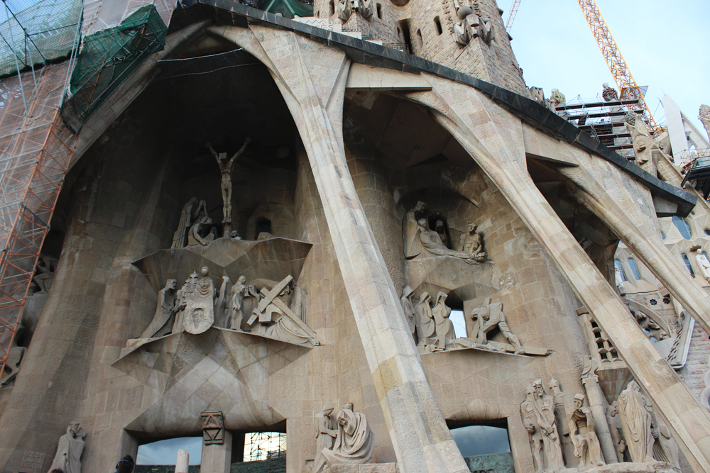 Front Sculptures on Sagrada Familia