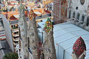 Colorful Towers on Sagrada Familia
