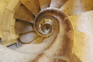 Stairs in Sagrada Familia Tower