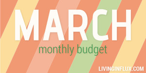 March 2015 Monthly Budget