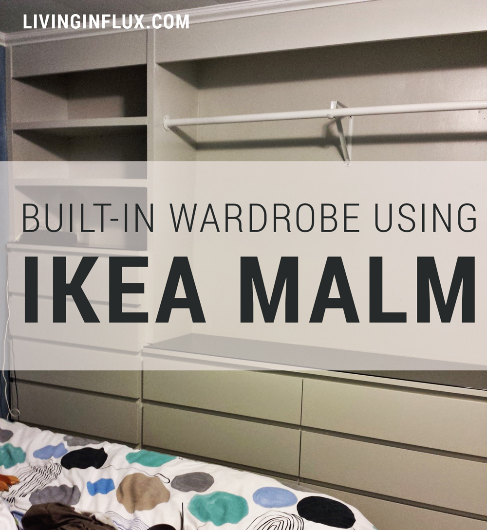 Built-in wardrobe using IKEA Malm