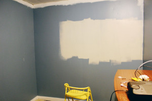 Starting to repaint the wall